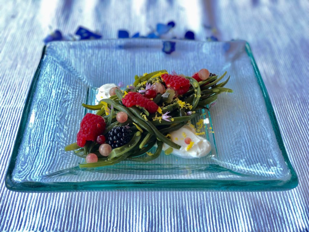 insalata fagiolini caprino fruttidibosco
