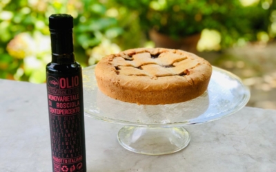 Crostata di frolla alla nocciola con olio extravergine di Rosciola