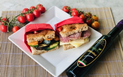 Focaccia con farina integrale ed olio extravergine di oliva blended di “Olio Poldo”