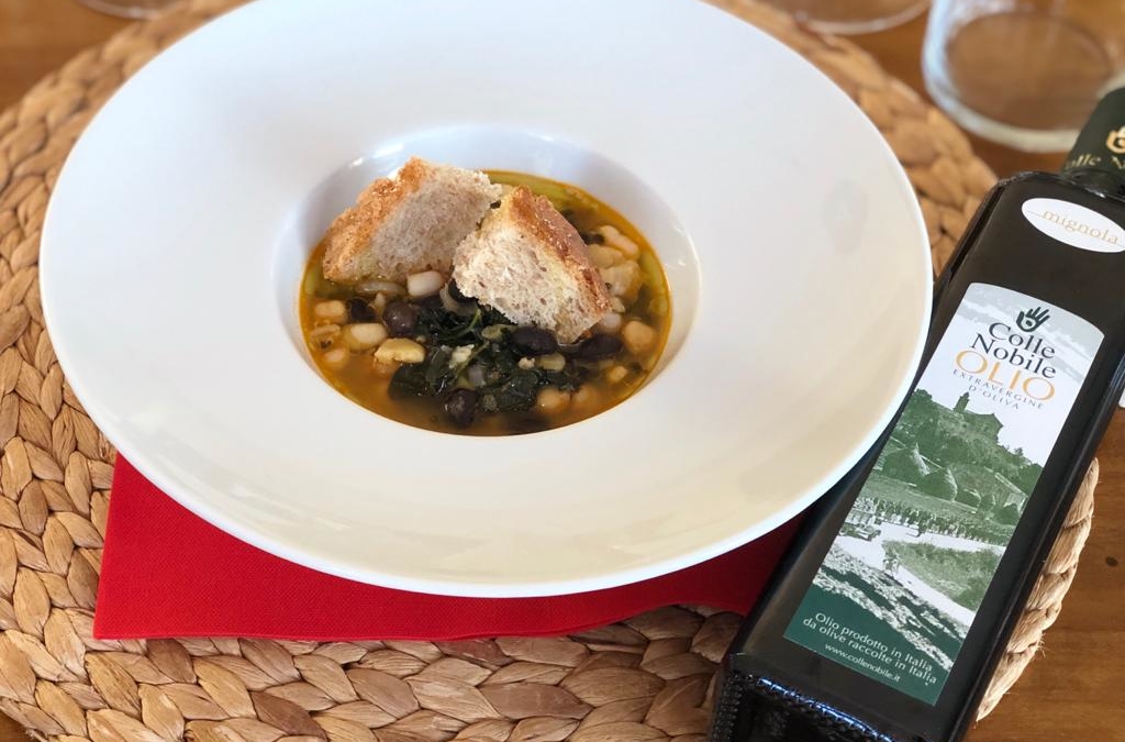 zuppa di legumi e olio evo