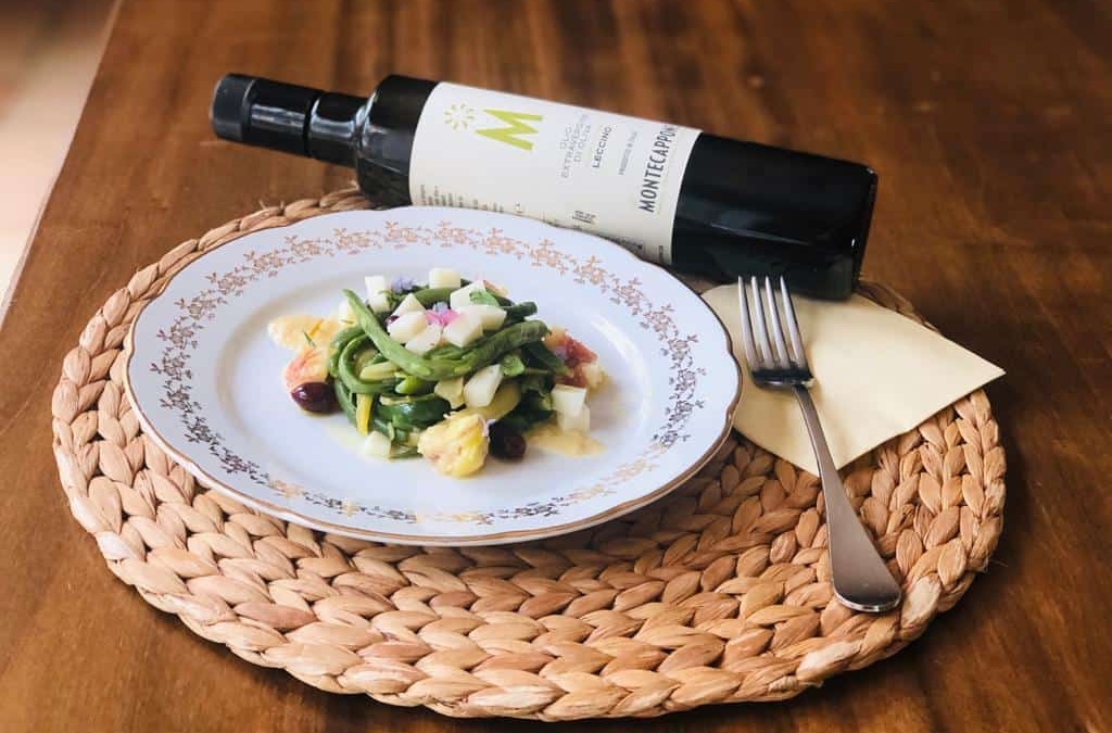 Fagiolini e olio evo leccino